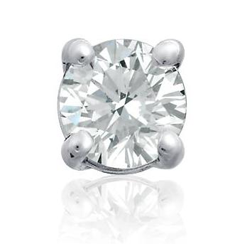 GENUINE NATURAL DIAMOND STUDS IN 950 PLATINUM- 1/3CT.
